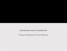 Tablet Screenshot of centerlinesales.com